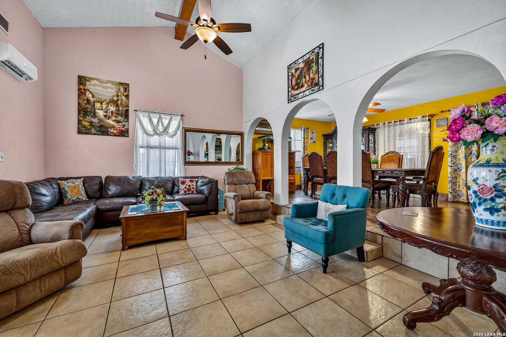 903 East Westmeyer Street Poth, TX 78147 - Photo 5 of 23 a living room with furniture and a floor to ceiling window