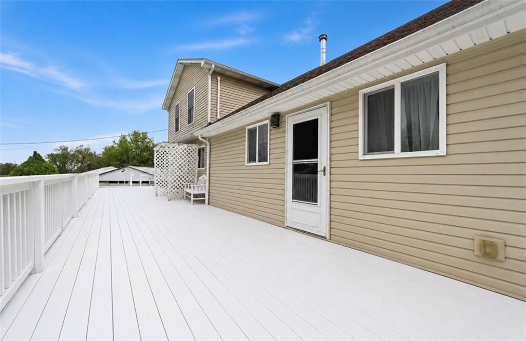 331 Hill Road Georgetown, PA 15043 - Photo 29 of 33 a view of a house with a wooden deck