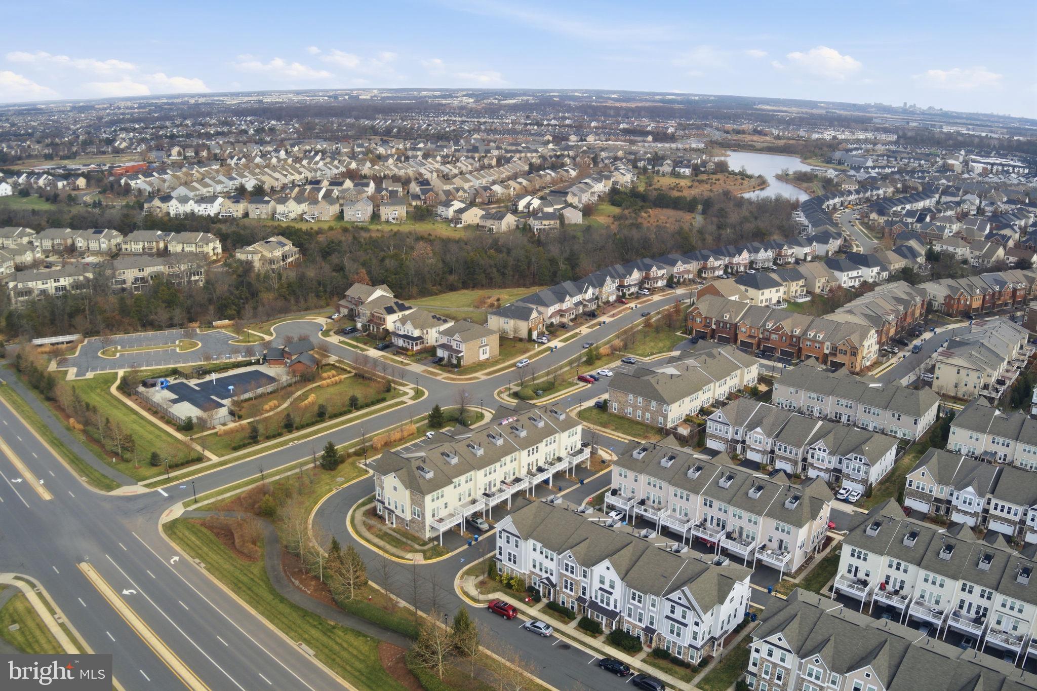 42396 Benfold Square Brambleton, VA 20148 - Photo 47 of 65 an aerial view of a city with ocean view