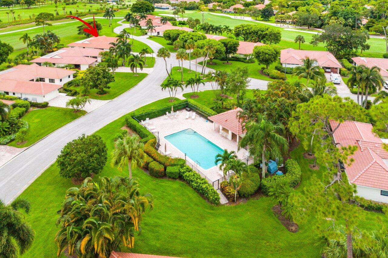 4024 Shelldrake Lane, Unit SHELLDRAKE Boynton Beach, FL 33436 - Photo 51 of 51 an aerial view of residential houses with outdoor space and street view