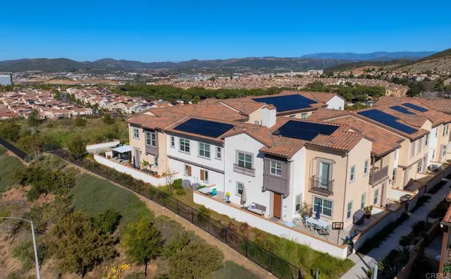 a view of a city with tall buildings