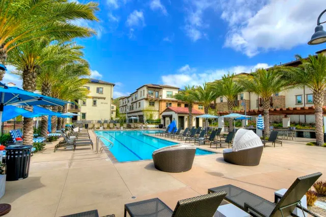 a view of a golf course with a garden