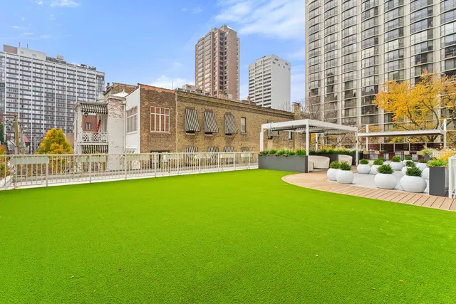 a view of building with outdoor space