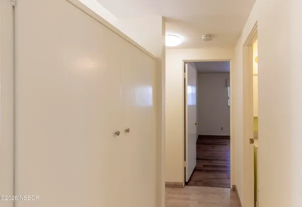 a view of a hallway with a hallway