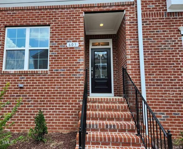 a front view of a house with a window