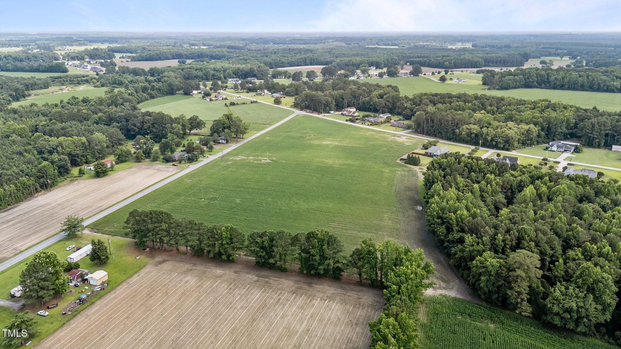 1299 Piney Grove Church Road Kenly, NC 27542 - Photo 8 of 9 an aerial view of a houses with outdoor space and street view