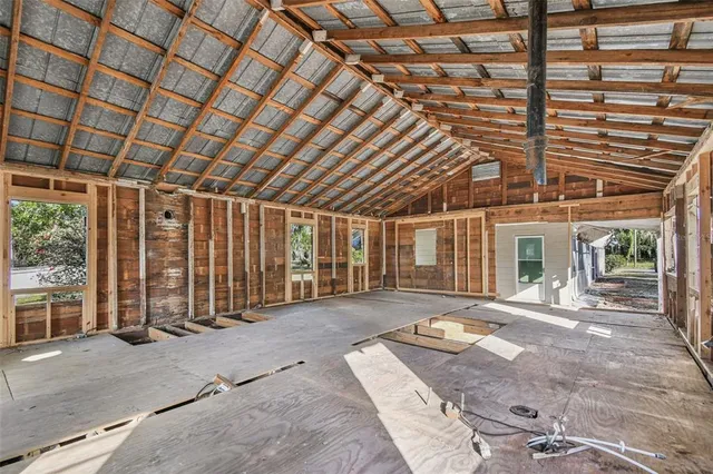 a view of front door with outdoor seating