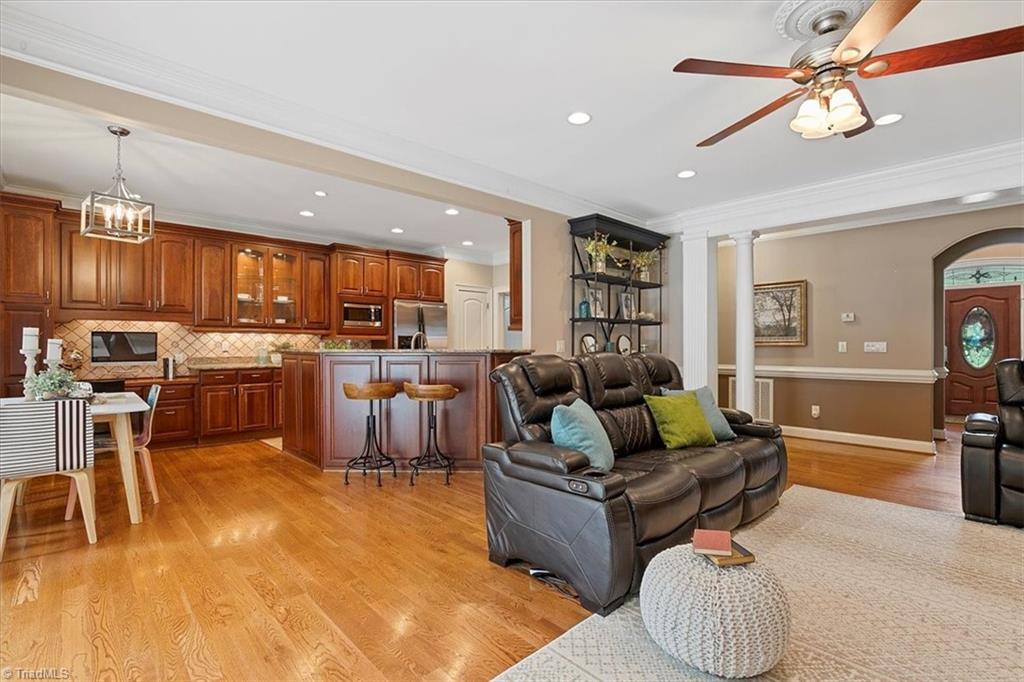 1638 Sapling Way Randleman, NC 27317 - Photo 15 of 47 Plenty of seating ~ Bar seating + Breakfast area. Note built in desk