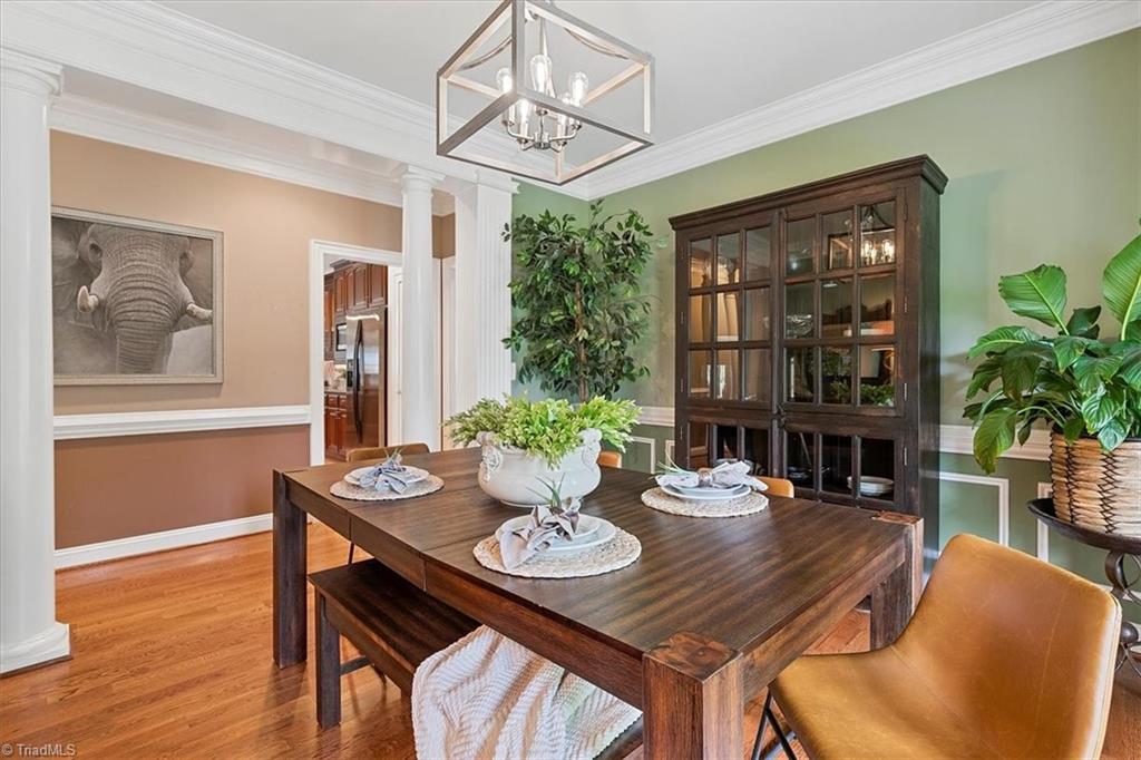 1638 Sapling Way Randleman, NC 27317 - Photo 9 of 47 Arched doorways, Inviting sunny Bay window in the Formal Dining Room