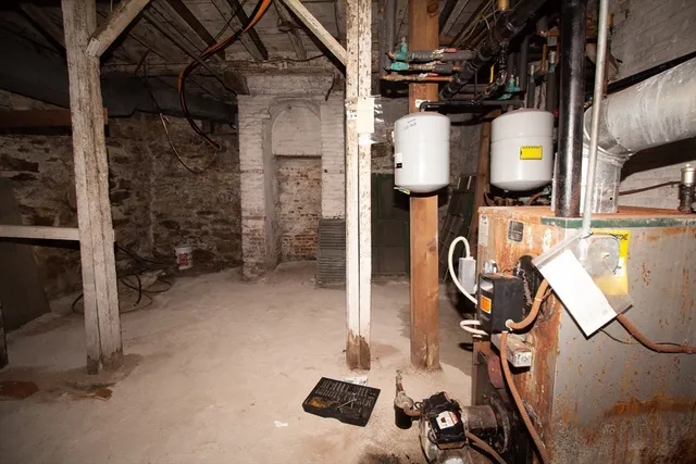 a view of storage and utility room