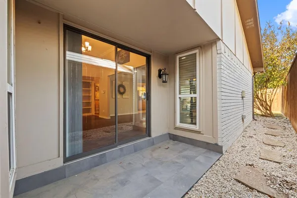 a view of front door
