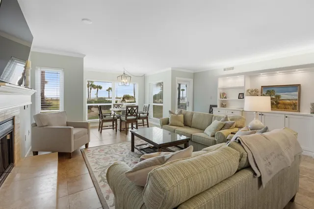 a view of a building with a yard