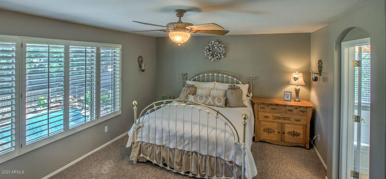 2979 South Martingale Road Gilbert, AZ 85295 - Photo 26 of 52 Master Bedroom with Pool - SE