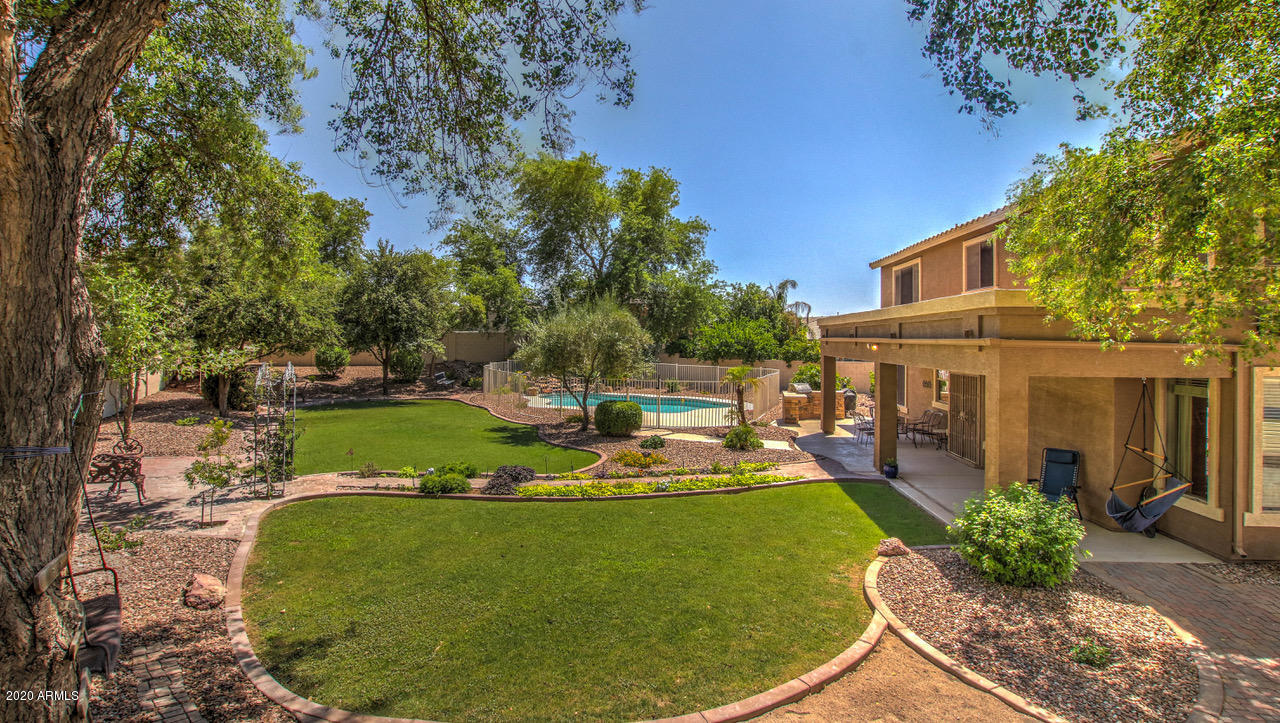 2979 South Martingale Road Gilbert, AZ 85295 - Photo 38 of 52 Backyard and Grass - SW