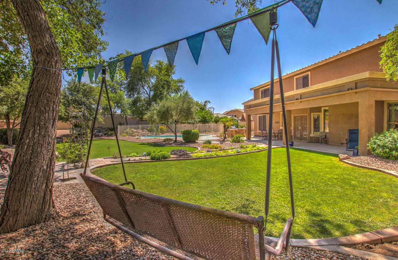 2979 South Martingale Road Gilbert, AZ 85295 - Photo 40 of 52 Backyard and Swing - SW