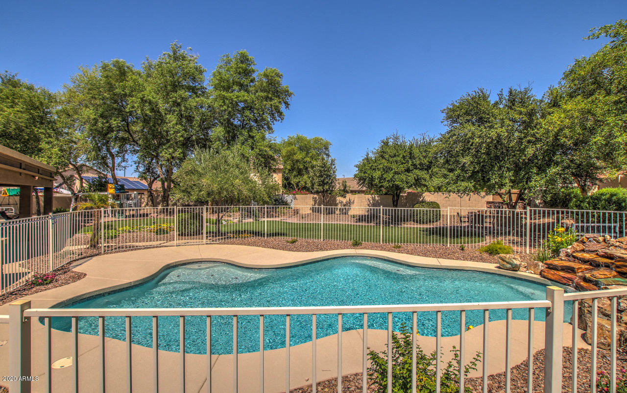2979 South Martingale Road Gilbert, AZ 85295 - Photo 46 of 52 Backyard Pool and Fence - North