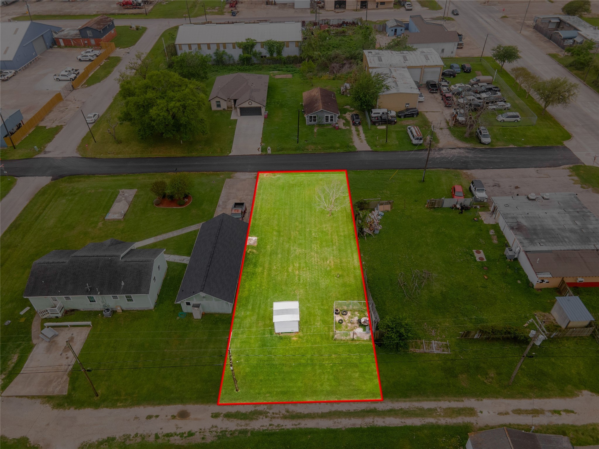 414 South Avenue B Freeport, TX 77541 - Photo 7 of 14 an aerial view of a residential houses with outdoor space
