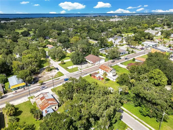a view of swimming pool with a yard