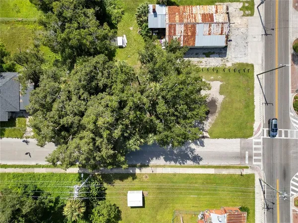 a view of a city from a balcony