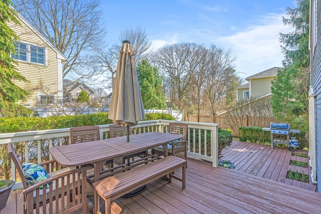 20 Walnut Street Needham, MA 02492 - Photo 22 of 27 a view of a deck with furniture