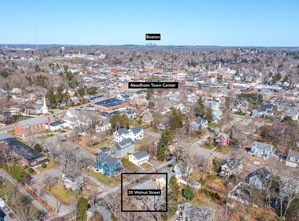 20 Walnut Street Needham, MA 02492 - Photo 26 of 27 an aerial view of multiple house