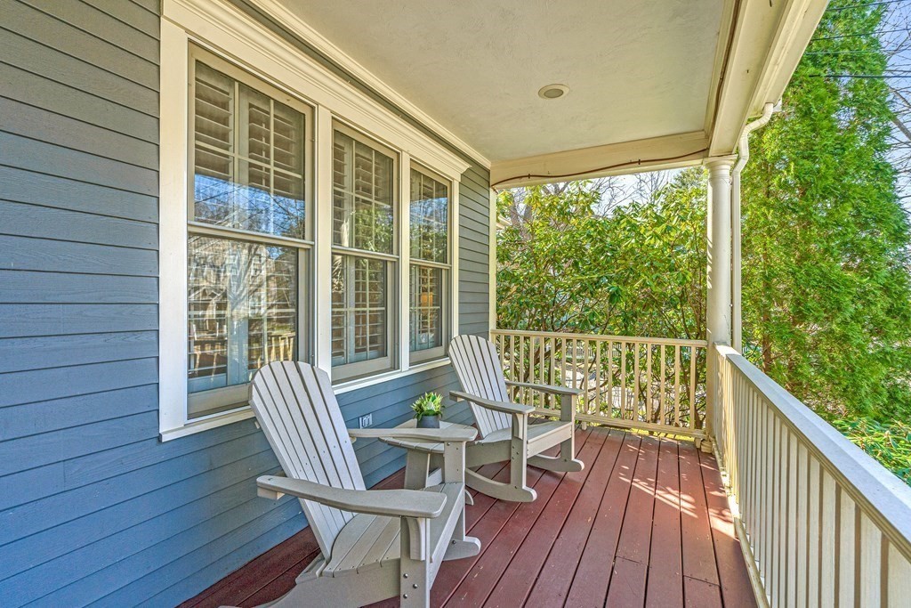 20 Walnut Street Needham, MA 02492 - Photo 3 of 27 a view of a two chair in the balcony