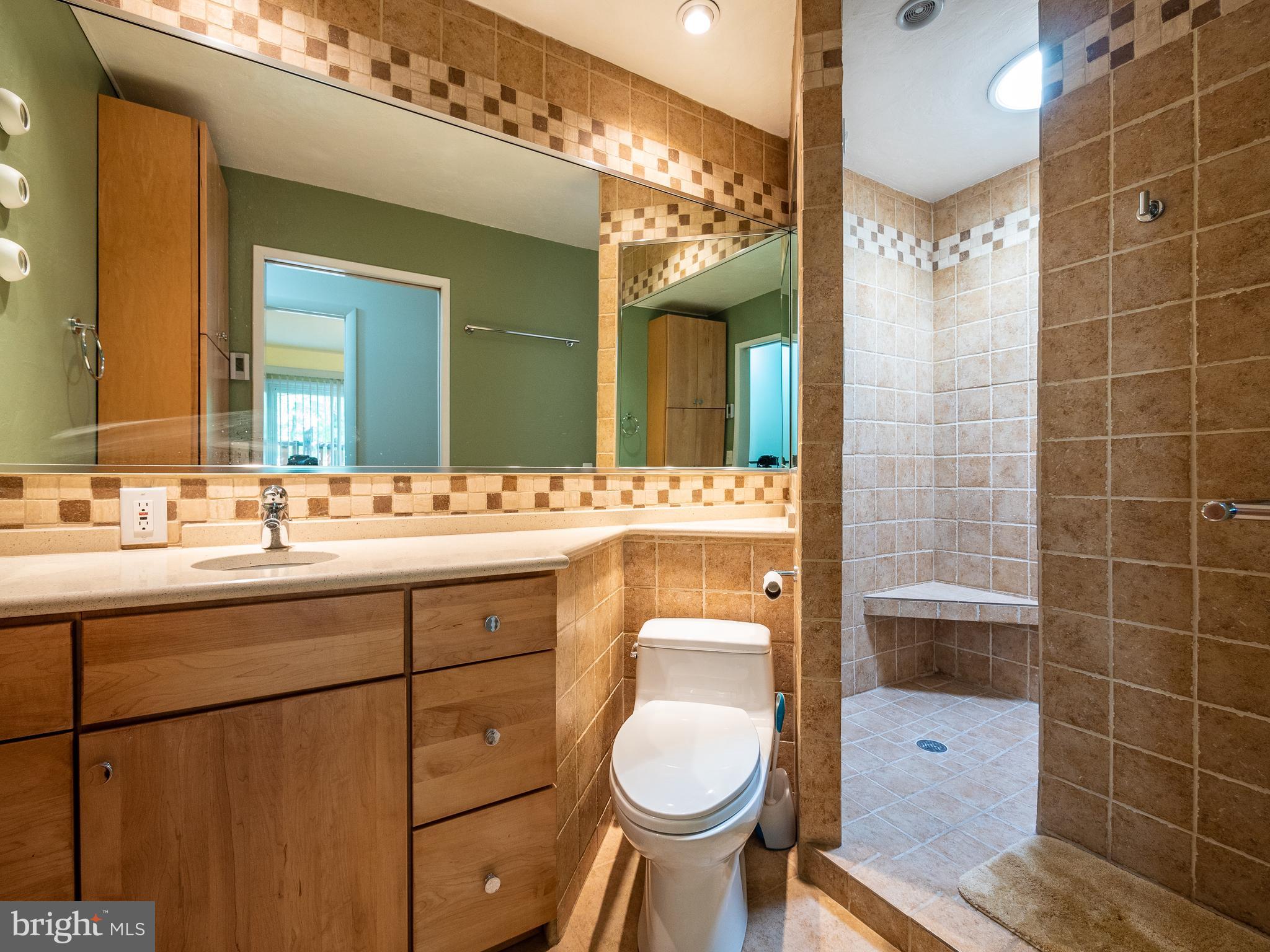 10124 Spring Pools Lane Columbia, MD 21044 - Photo 19 of 30 Completely renovated hall bath w/ walk-in shower