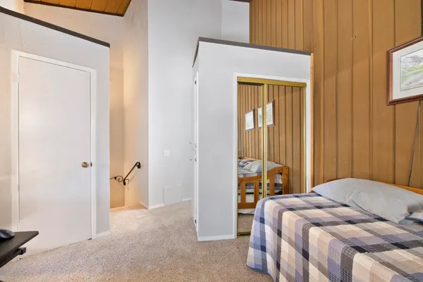 a bathroom with a shower and a shower