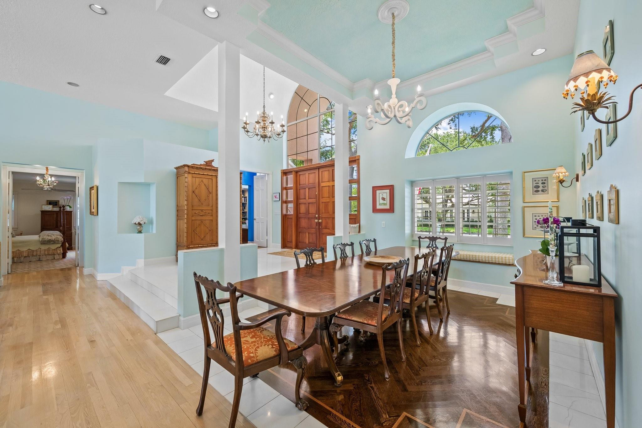 2342 Northeast 26th Street Lighthouse Point, FL 33064 - Photo 16 of 45 a view of a dining room with furniture window and wooden floor