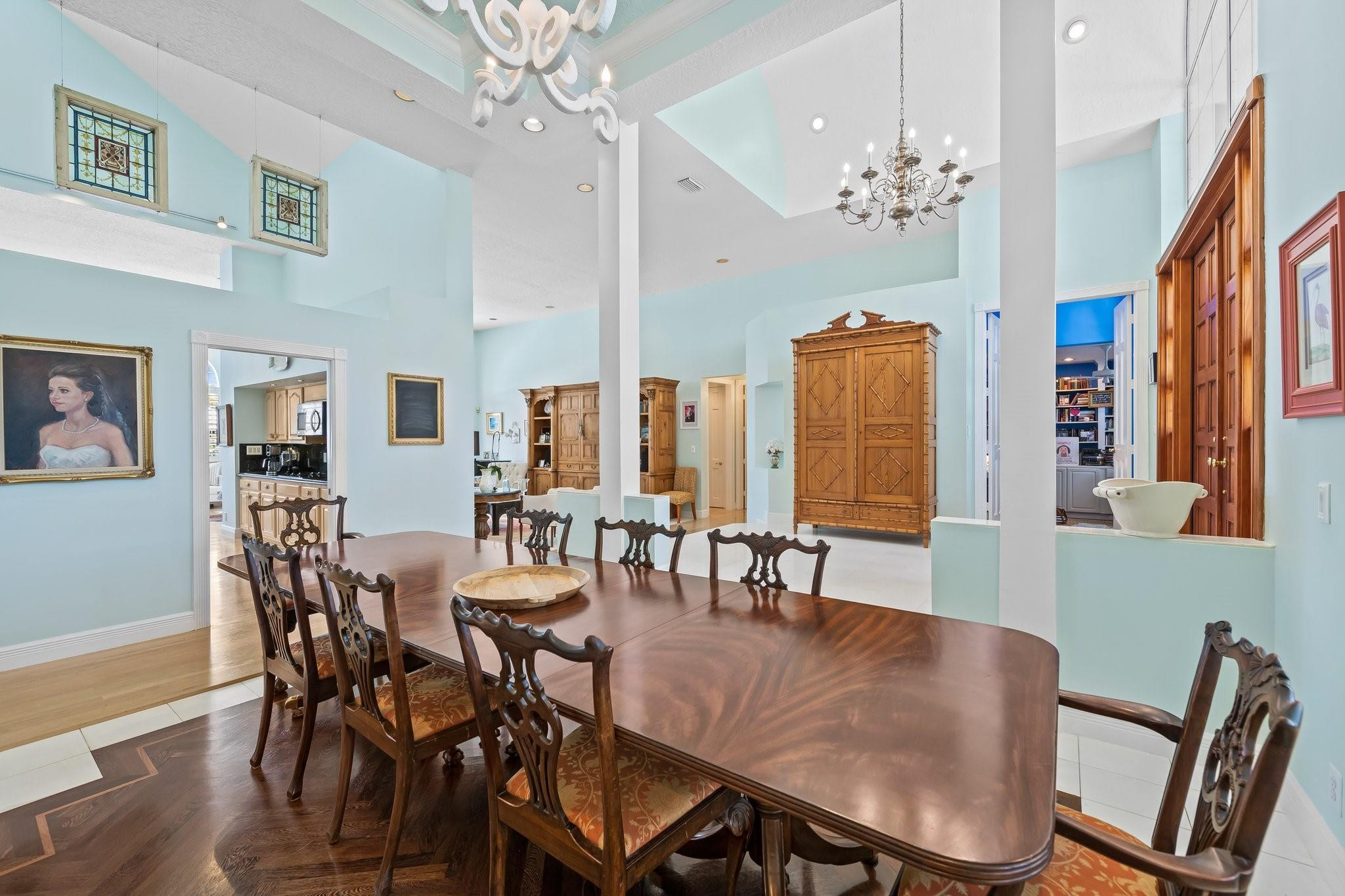 2342 Northeast 26th Street Lighthouse Point, FL 33064 - Photo 33 of 45 a view of a dining room with furniture window and wooden floor