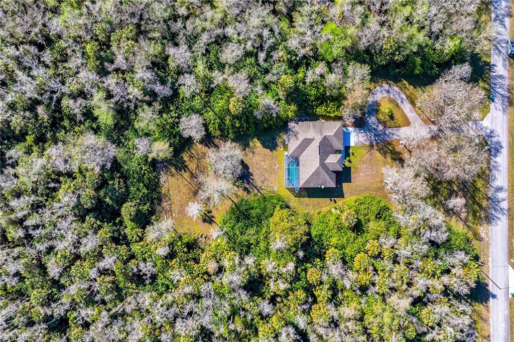 220 37th Avenue Northeast Naples, FL 34120 - Photo 40 of 49 an aerial view of a house with a yard and large trees