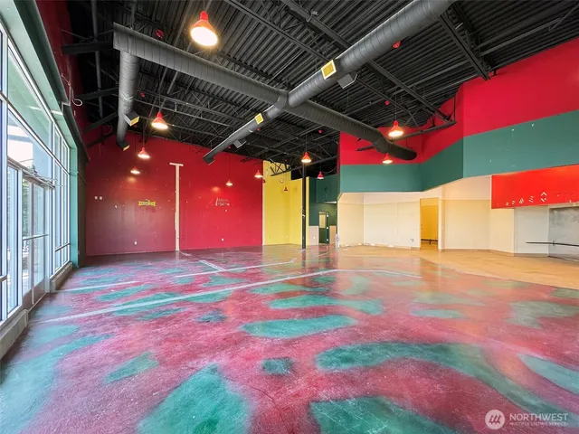 a view of a indoor basketball room
