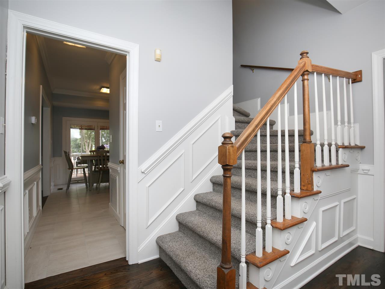 2116 Osprey Circle Raleigh, NC 27615 - Photo 2 of 25 New carpet throughout, refinished hardwoods and smooth 9' ceilings on first floor!