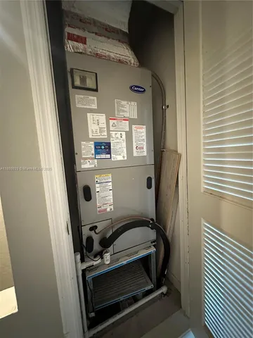 a room with storage and utility