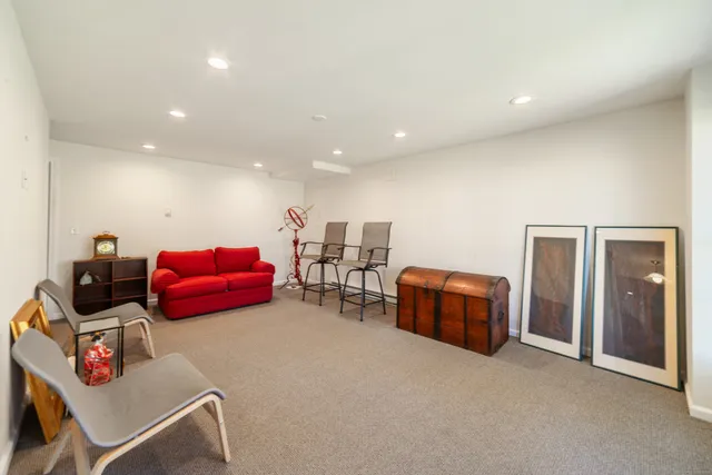 a room with furniture