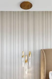 a table and chairs in a room