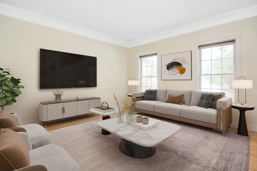 268 Hall Street Dunstable, MA 01827 - Photo 4 of 36 a living room with furniture and a flat screen tv
