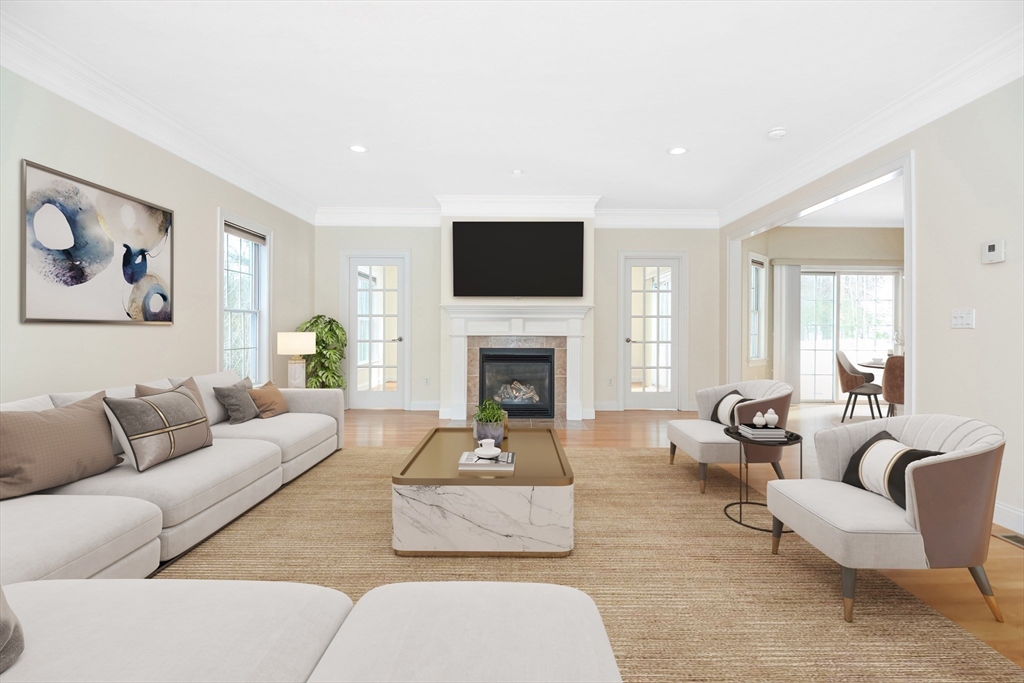 268 Hall Street Dunstable, MA 01827 - Photo 9 of 36 a living room with furniture fireplace and window