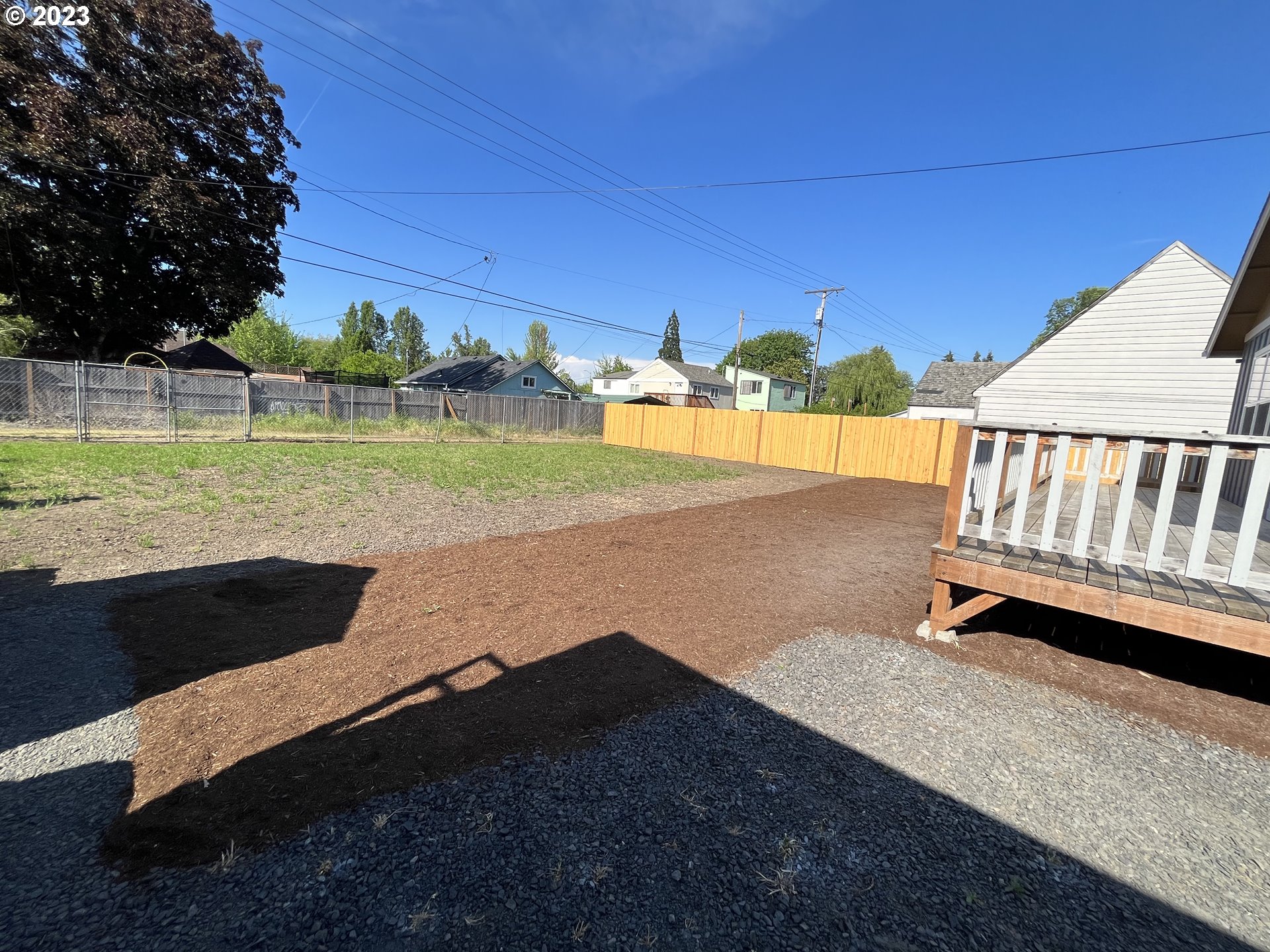 1062 B Street Springfield, OR 97477 - Photo 30 of 33 a view of a yard with an outdoor space