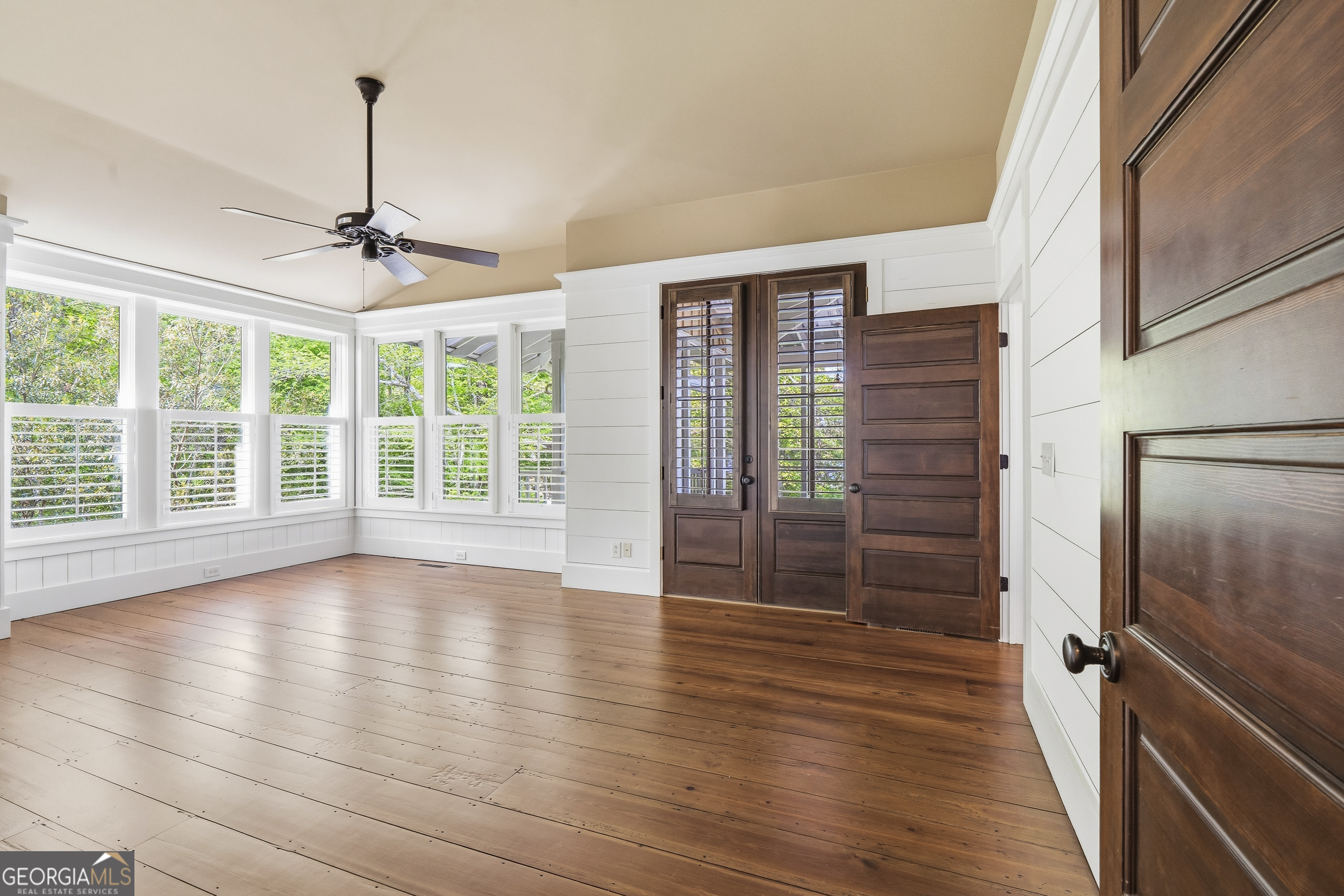 57 Birch Lane Sparta, GA 31087 - Photo 24 of 61 a view of empty room with wooden floor and fan