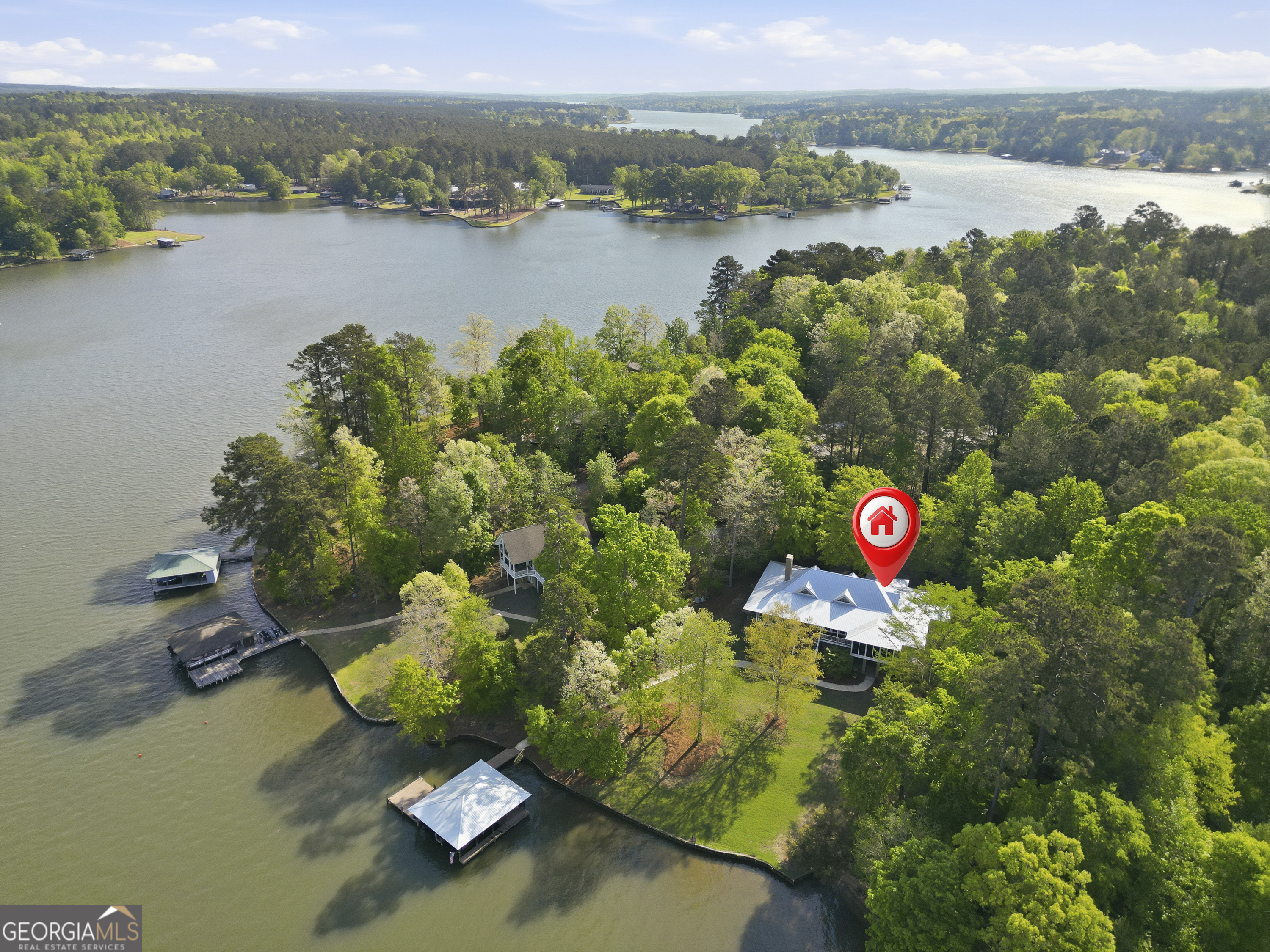 57 Birch Lane Sparta, GA 31087 - Photo 5 of 61 a view of a lake with a mountain view