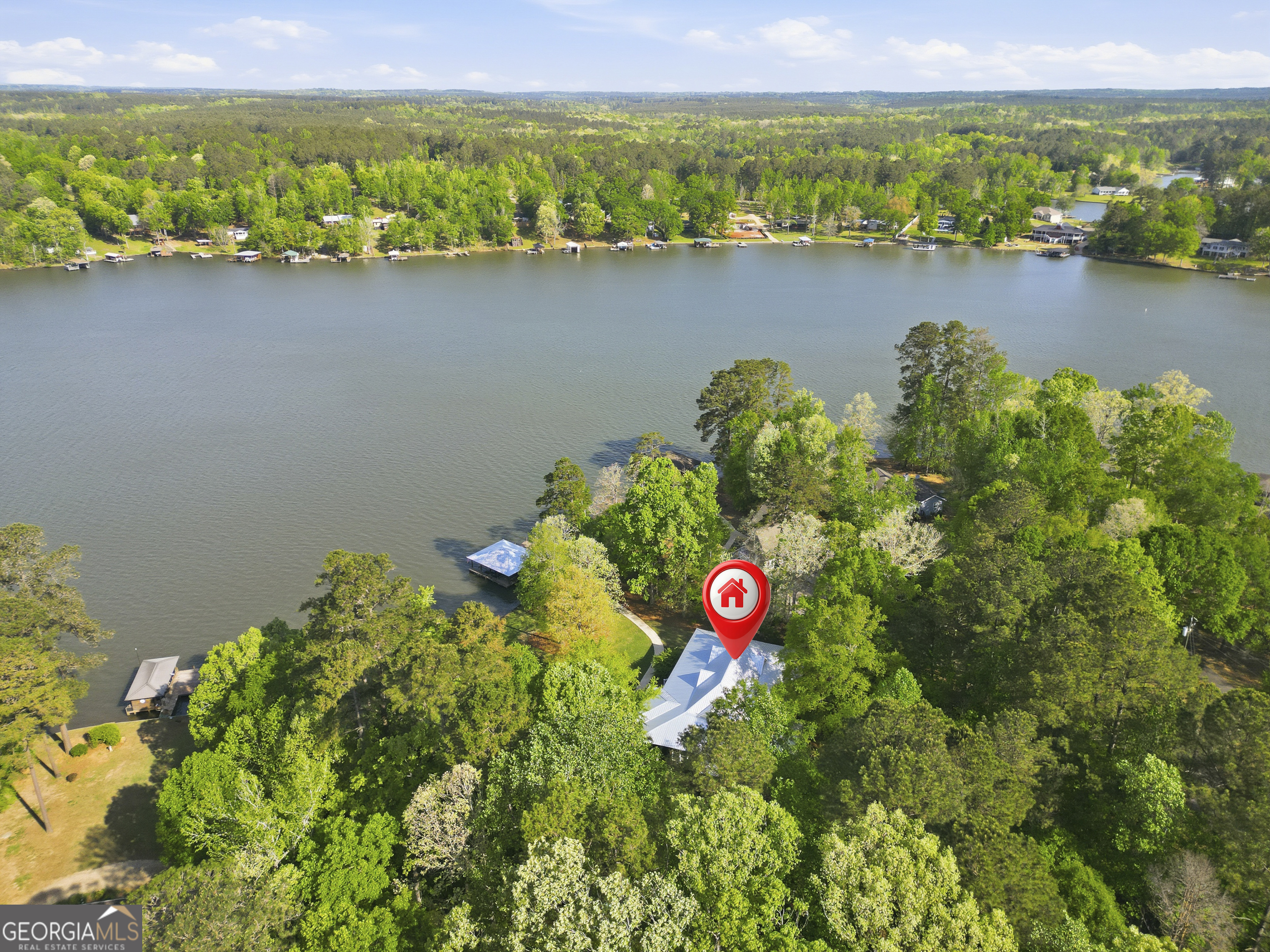 57 Birch Lane Sparta, GA 31087 - Photo 59 of 61 a view of a lake with a mountain view