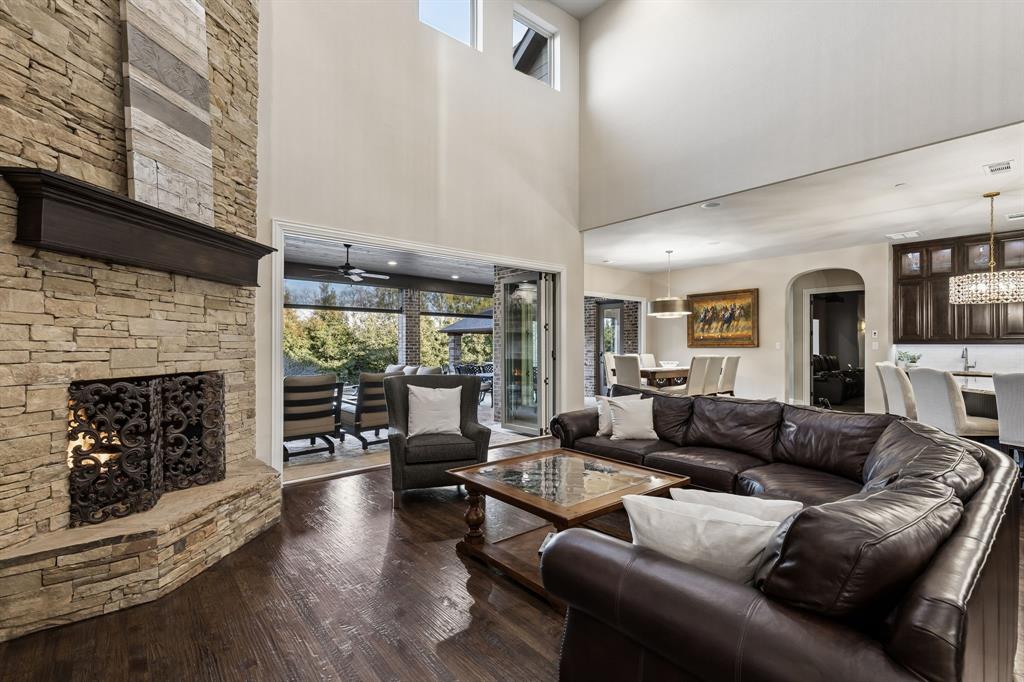 1005 Berkshire Road Southlake, TX 76092 - Photo 8 of 40 a living room with furniture large window and fireplace