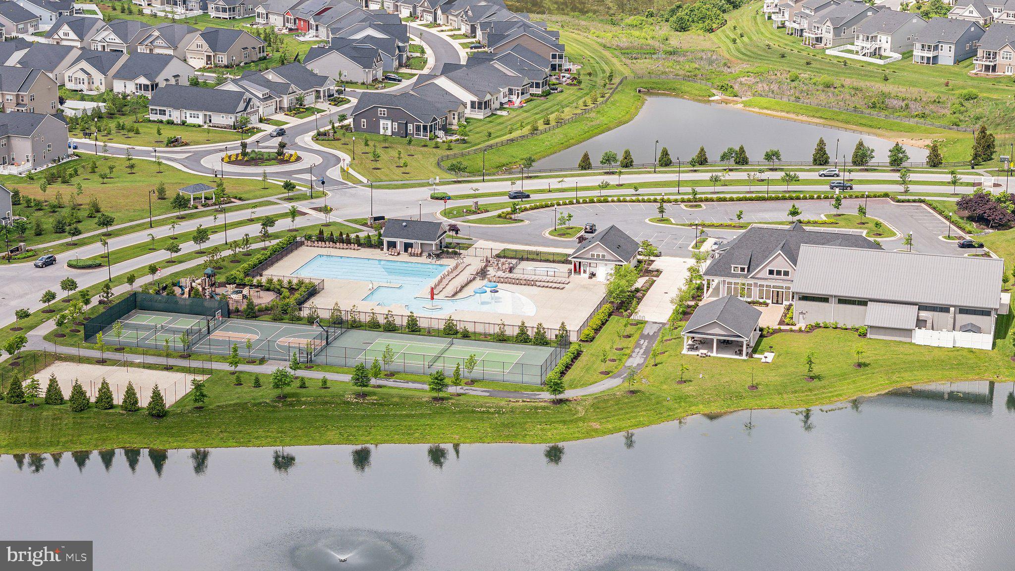 2841 Broad Wing Drive Odenton, MD 21113 - Photo 60 of 71 an aerial view of a house with a swimming pool