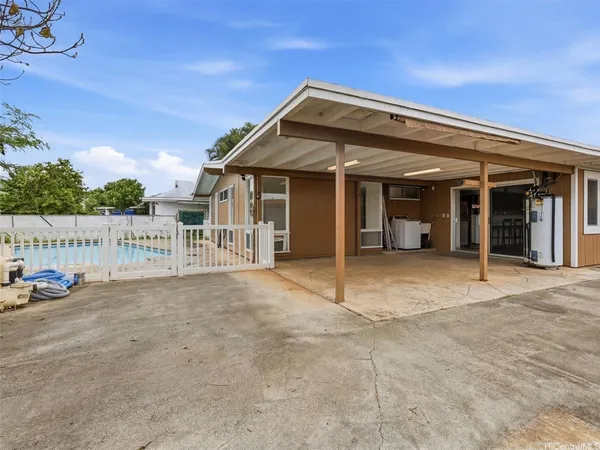 a view of a house with a outdoor space
