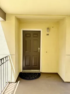 a view of front door