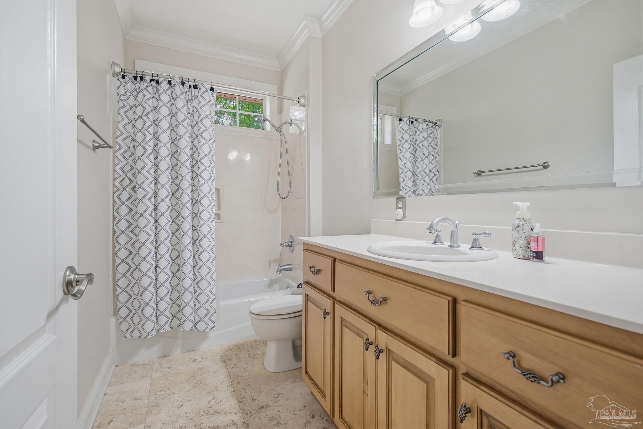 2855 Walling Road Milton, FL 32570 - Photo 42 of 55 a bathroom with a sink a toilet and shower