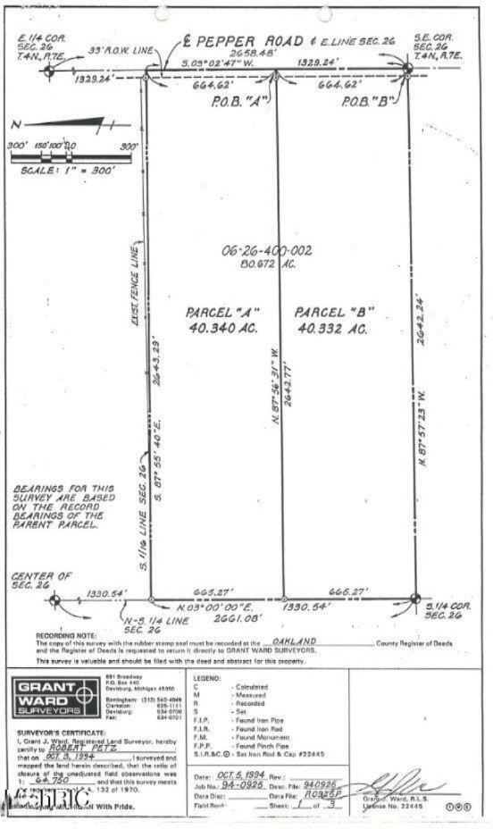 Pepper Road Holly, MI 48442 - Photo 6 of 14 Survey print