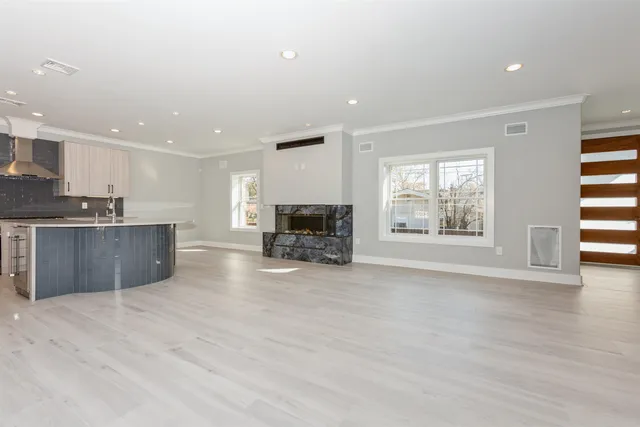 a view of kitchen with furniture and window