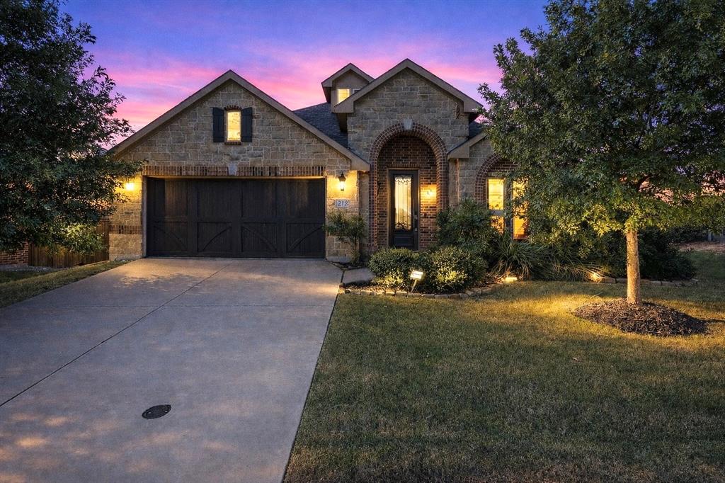 218 Calvert Drive Midlothian, TX 76065 - Photo 1 of 1 a front view of a house with yard